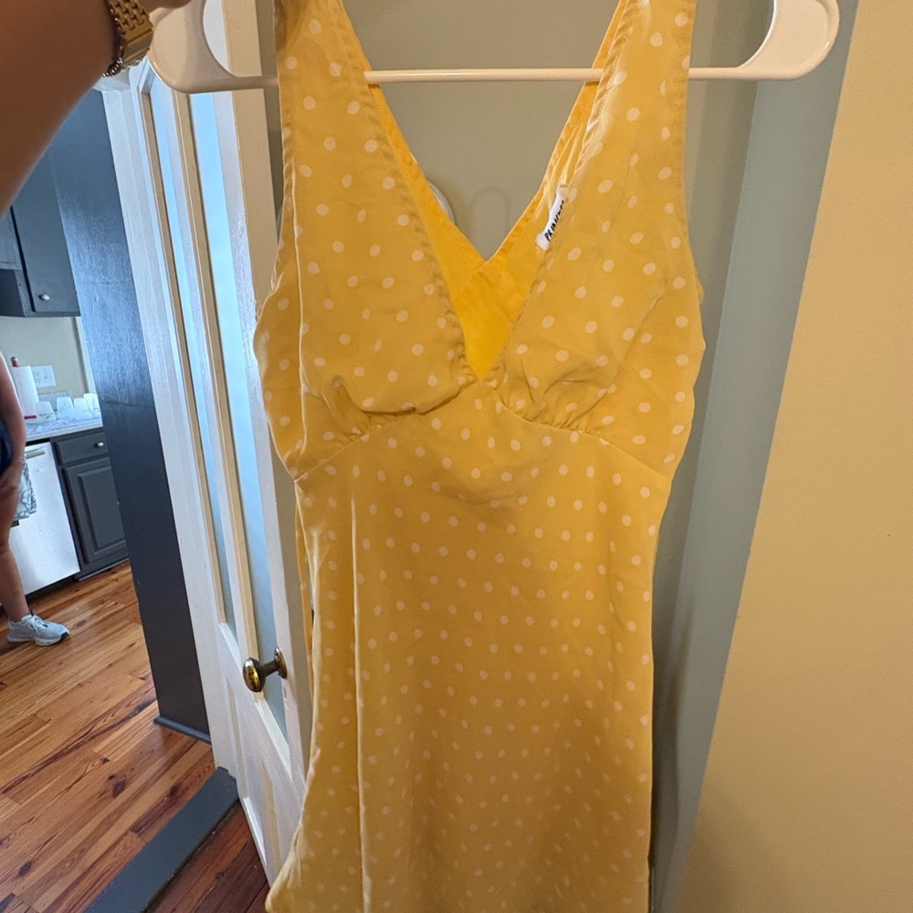 Princess Polly Yellow Polka Dot Chemise